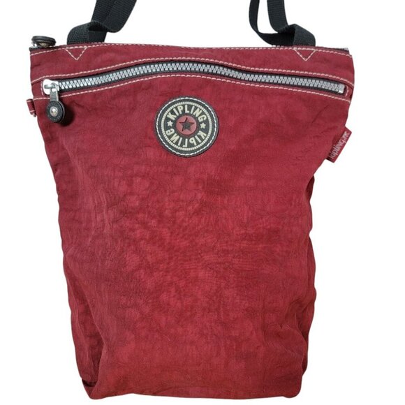 Kipling Private Transport Crossbody Hobo Bag - Red - Picture 2 of 6